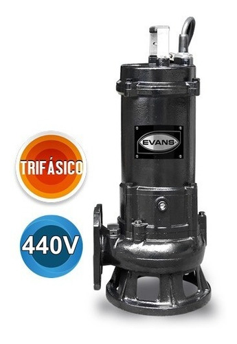 Bomba Sumergible Para Lodos Evans 2hp 440v 3f Sólidos 1.5p