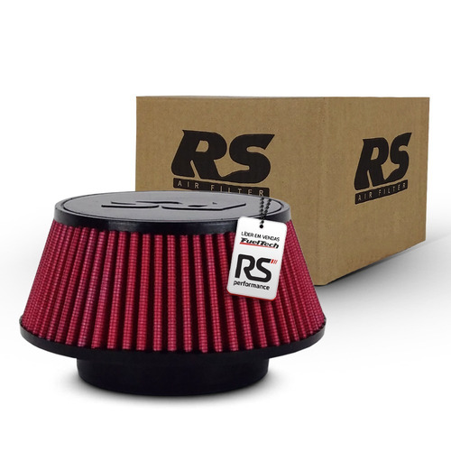 Filtro Esportivo Para Turbina Rsc8560 Vermelho Rs Filtros