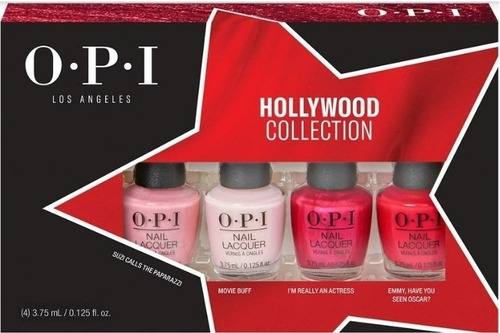 Colección Esmalte Hollywood Mini Tallas X 4 3,75 Ml De O.p.i