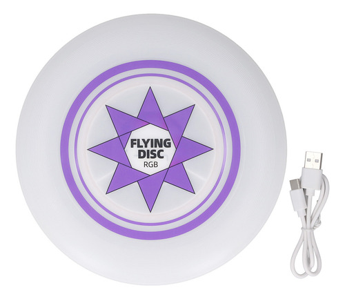 Disco Volador Recargable, Led Rgb, Sin Escalones, Regulable,