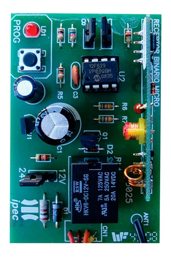 Receptor Controle Remoto Binário Controlado 292 Mhz Ipec