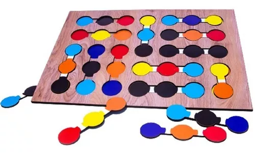 Jogo De Percepção Visual Das Cores Brinquedo Pedagógico