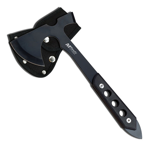 Hacha Táctica Color Negro Mtech Con Funda