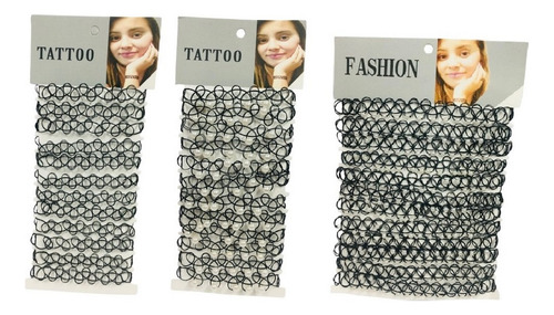 Choker Gargantilla Collar Pulsera Tattoo X 3 Blist Ar1 Chok