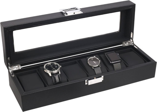 Timotech Caja Organizadora De Relojes Con 6 Compartimentos