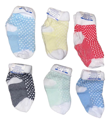 Medias Para Bebe Recién Nacido ( 6 Pares) 