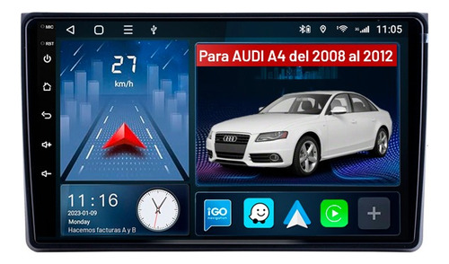 Stereo Android Audi A4 (b6 Y B7) 2gb+32+carplay Wifi, Bt,gps