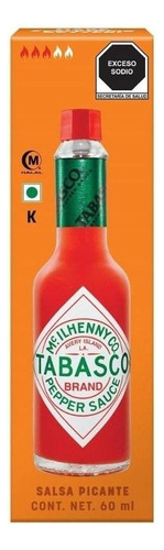 2 Pza Salsa Picante Tabasco 60 Ml