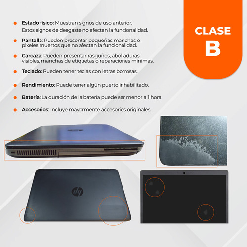 Notebook Hp Probook 640 G2 Core I5 6ta 240gb + 8gb Clase B (Reacondicionado)