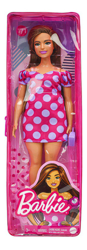 Barbie Fashionistas 171 Estuche Rosa Con Cierre Mattel