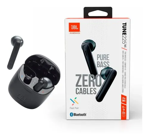 Audífonos JBL inalámbricos in ear T225 con Bluetooth, negro