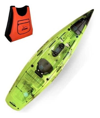Imagen 1 de 9 de Novedad 2019 Kayak Rocker Wave Fishing Con Remo W1 Nautica Adrogue