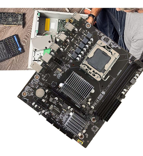 Placa-mãe Para Computador Desktop X58 Lga1366 Pin 2xddr3 32g