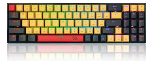 Teclado Gamer Ergonómico De 78 Teclas Con Cable Y Luz Rgb