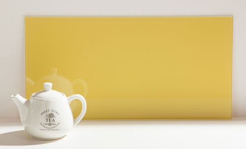 Ceramica Vidrio Amarillo 100x30 Crisarte Revestimiento