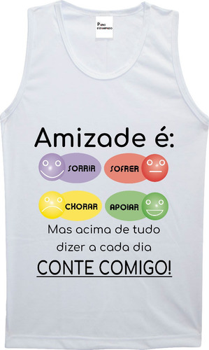 Imagem 7 de 7 de Camiseta, Baby Look, Regata Ou Almofada Amizade É