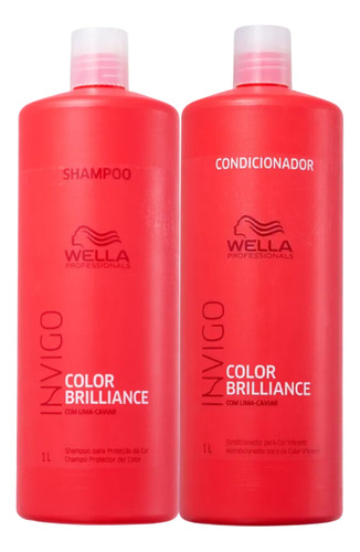 Wella Kit Color Brilliance Shampoo E Condicionador Grande