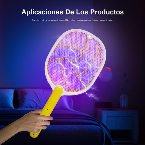 Recargable Matamoscas Y Mosquitos Eléctrico Adecuado Para Dormitorios, Salas De Estar, Jardines, Baños, Almacenes Y Otros Lugares Con Muchas Moscas, Mosquitos E Insectos Color Verde