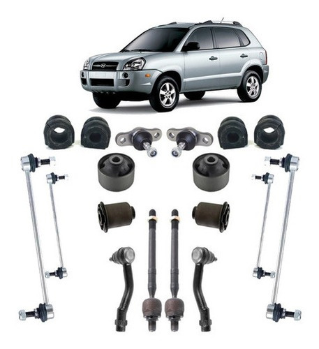 Imagem 1 de 4 de Kit Buchas+ Pivô + Bieletas + Terminais Hyundai Tucson