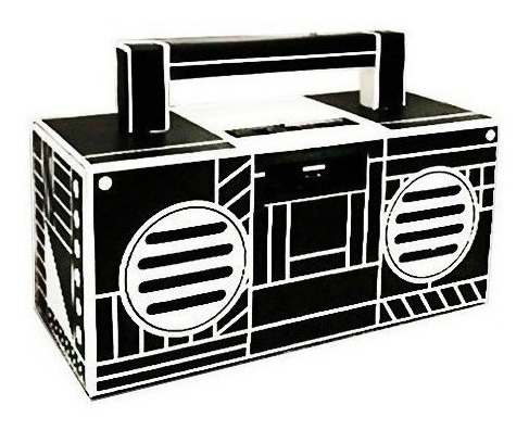 Imagen 6 de 6 de Parlante Bluetooth Portatil De Carton Estilo Retro
