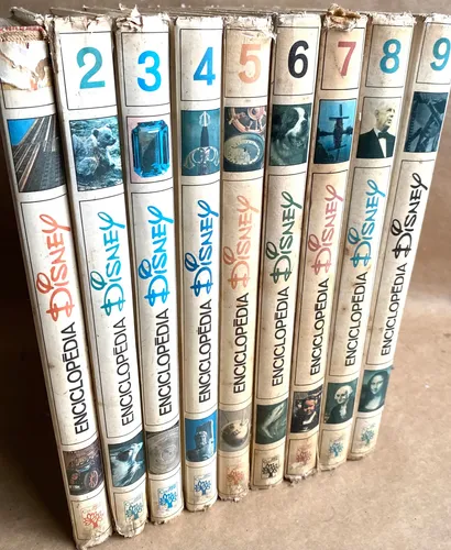Livro Enciclopédia Disney Abril Cultural Antiga Usada 1974