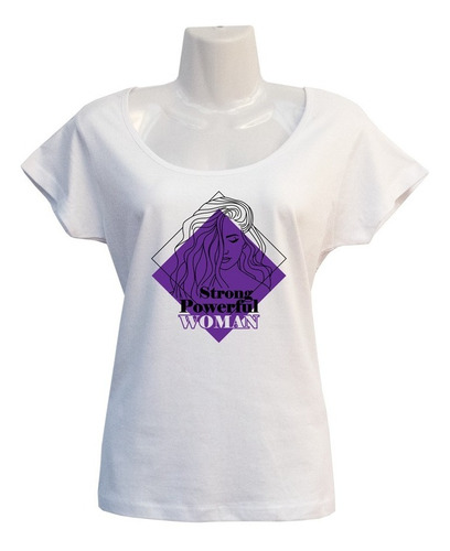 Polera Strong Powerful - Dia De La Madre - Mujer Poderosa