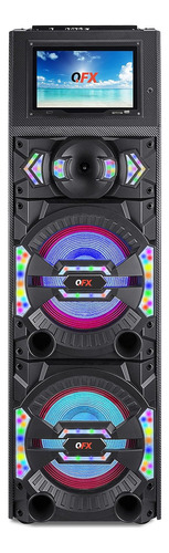 Qfx Sbx-212w Altavoz Bluetooth Para Fiestas Con Woofer Dual Color Matter Black 110v