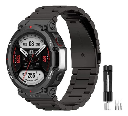 Malla Para Amazfit T-rex 2 Ajustable De Acero Inoxidable