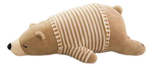 Sleeping Bear Pillow Comfortable Office Kids Brown 50cm