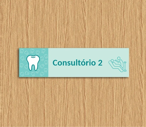 6 Placa Consultório Odontológico Dentista Personalizadas