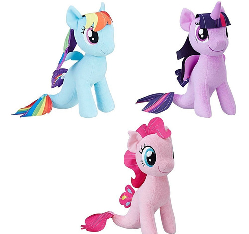 3 Peluches My Little Pony  23-25 Cm Marca Hasbro Original