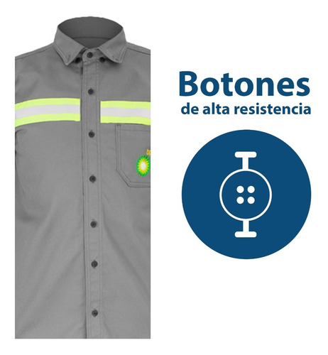 Camisa Bp. Uniforme Para Gasolineras Tallas Extras