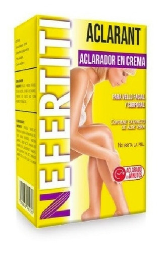 Nefertiti - Aclarador De Vello Corporal Aclanran-t Aloe Vera Tipo De Envase Crema Y Decolorante Fragancia Neutro