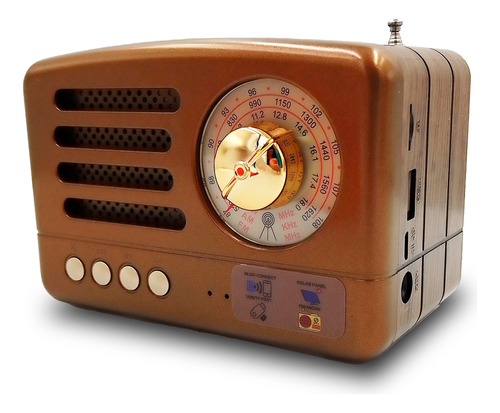 Radio Bocina Bluetooth Recargable Portatil Vintage Retro