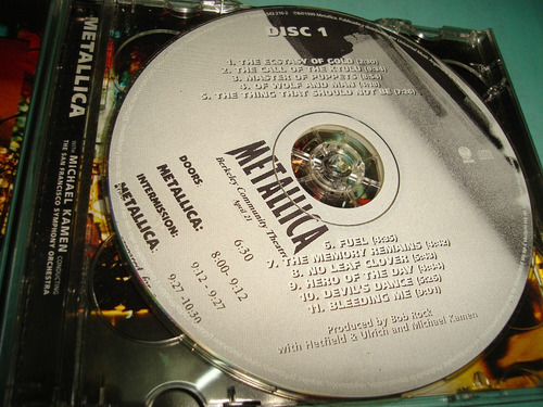 Metallica - S & M - 2 Cds Ind. Arg. (Usado)