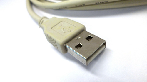 Cable Usb A/b 2.0 Para Impresora 1.5 Mts Beige