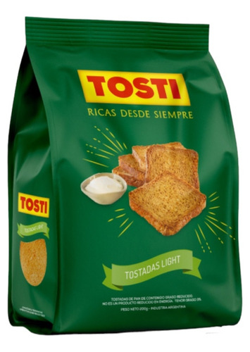 Tosti Light Tostadas De Pan De 200g Pack 10u