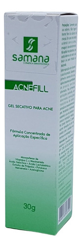 Acne Fill Gel Facial Secativo Para Acne 30g Samana Tipo de pele Pele Acneica