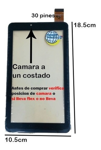 Digitalizador Touch Para Tableta I7 7 Pul