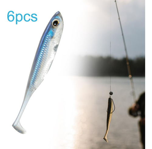 6x Señuelos De Pesca Suministros De Cebo Artificial