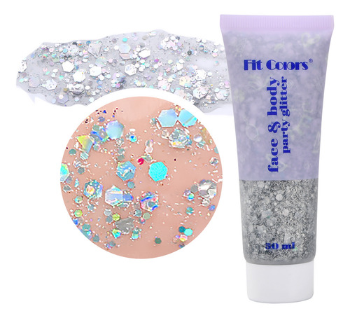 Gel Cosmético Con Purpurina Facial Con Lentejuelas Para Rost