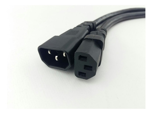 Imagem 2 de 3 de Cabo De Força Ext. Iec C13 F X C14 M 12awg 3mts 10a