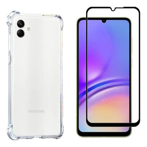 Capa Capinha Case + Película Vidro 3d P/ Galaxy A05