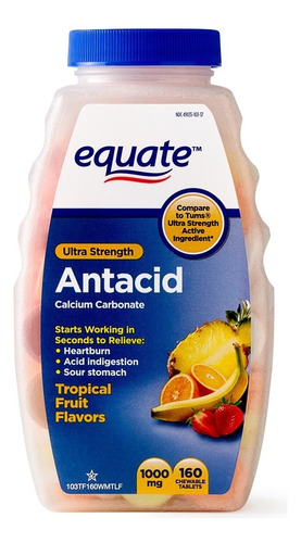 Antiacido Tabletas Masticables Acidez Sabor Tropical Eg A35 Sabor Frutas Tropicales