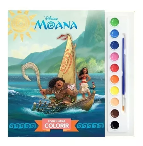 Disney Livro Com Aquarela - Moana