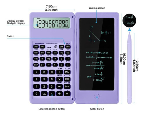Calculadora Científica 10 Dígitos, Ideal Para Estudiantes