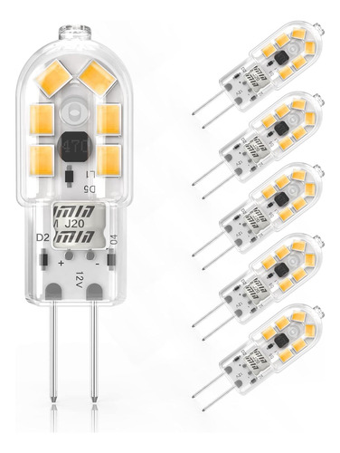 Yuiip G4 Bombilla Led, Ac/dc 12v Jc G4 Bi Pin Bombilla, G...