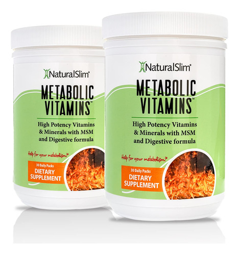 Suplementos Naturalslim Metabolic Vitamins, Pacote Com 2