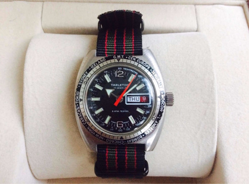 Tarleton World Time Diver, Manual Wind. Vintage.