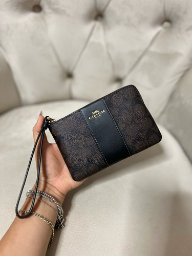 Coach Corner Zip Wristlet Monedero/muñequera